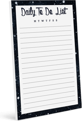 Inkdotpot Daily Planner A5 Planner Unruled 50 Pages(Black)