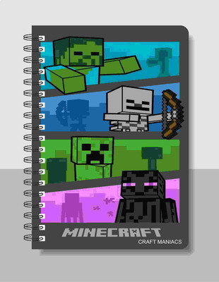 craft maniacs MINECRAFT DIARY A5 Diary RULED 120 Pages(Multicolor)