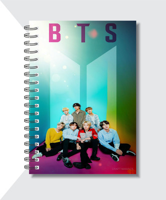 craft maniacs BTS DIARY A5 Diary RULED 160 Pages(Multicolor)