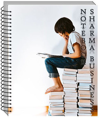 SHARMA BUSINESS SPIRAL NOTEBOOK 200 PAGES FOR SCHOOL AND OFFICE WORK SIZE A4 UNRULED (BOOK GIRL) A4 Note Book Unruled 200 Pages(Multicolor)