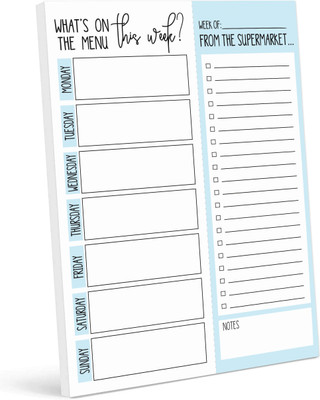 Inkdotpot Meal Planner Regular Planner Unruled 54 Pages(Blue)