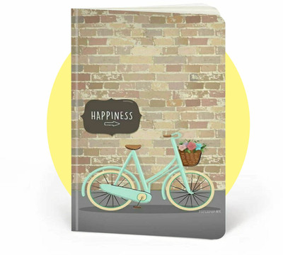 craft maniacs A5 SOFT BOUND NOTEBOOK A5 Diary RULED 100 Pages(Yellow)