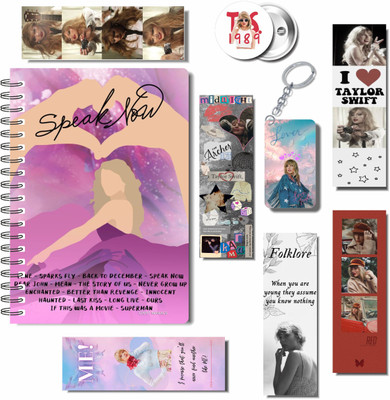 craft maniacs 2023 TAYLOR 3 FREEBIE COLLECTION A5 Notebook RULED 160 Pages(TAYLOR SWIFT 3 FREEBIE COLLECTION, Pack of 3)