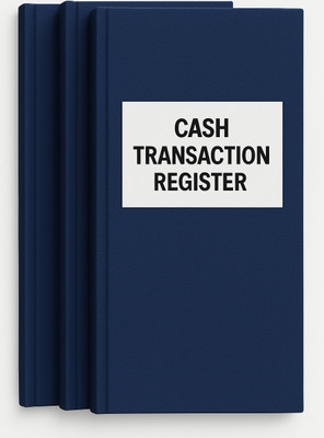 GAURAV ENTERPRISES CASH REGISTER Regular Notebook RULED 100 Pages(Elegant plain blue, Pack of 2)