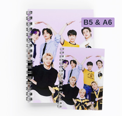 RJPRINTS BTS B5 Notebook Unruled 160 Pages(Blue)