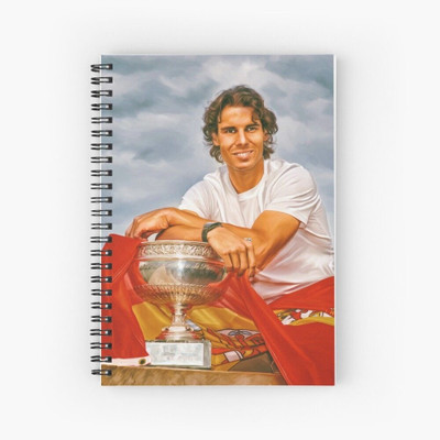 craft maniacs 2024 RAFAEL NADAL NOTEBOOK A5 Notebook RULED 160 Pages(Multicolor)