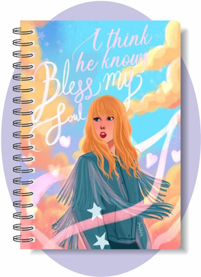 craft maniacs TAYLOR SWIFT COLLECTION A5 Diary RULED 160 Pages(White)