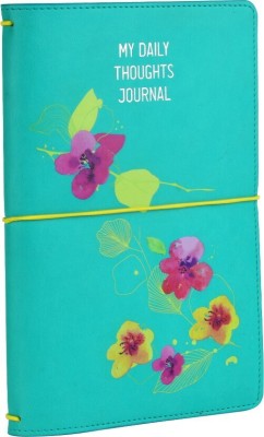 Doodle Wild Flower Midori Yearly A5 Planner/Organizer Ruled 240 Pages(Sky Blue)