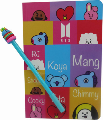 Vara Decor Handcrafted diary A5 Diary ruler 50 Pages(Multicolor)