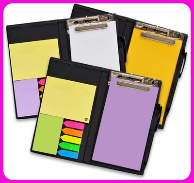 NIZAM HANDICRAFT Notebook for kids , students and office going men Pocket-size Memo Pad UN RULED 50 Pages(LAVENDER, White, NEON ORANGE, Pack of 3)