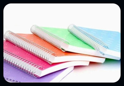 UNIQPAL SPIRAL Notebook A4 Notebook UNRULED/PLAIN 200 Pages(Multicolor, Pack of 5)