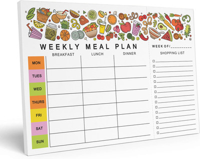 Inkdotpot Meal Planner Regular Planner Unruled 54 Pages(White)
