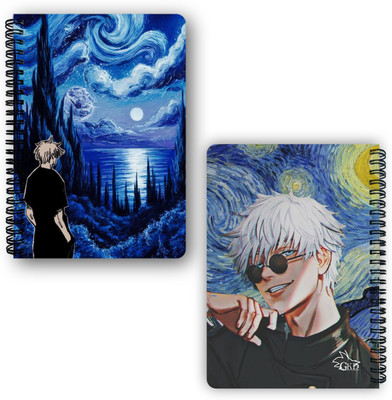 Goku Ki Dukan Jujutsu Kaisen Notebook Gojo Itadori A5 Diary Unruled 150 Pages(Mulitcolour)