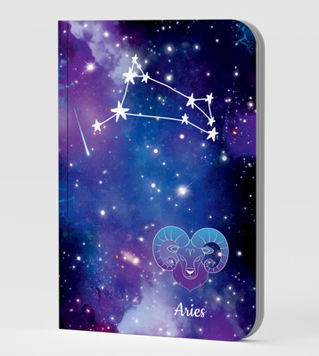 AccuPrints Zodiac sign notebook A5 Notebook Ruled 144 Pages(Blue)