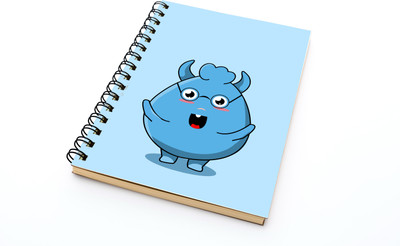 snow crafts Wiro Bound A5 Diary Pain sheets 144 Pages(BLUE3)