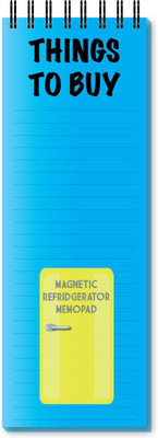 Nourish Things To Buy Magnetic Refrigerator_DRY Regular Memo Pad Ruled 50 Pages(Blue)