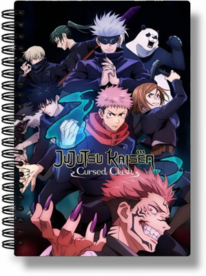 buddytales Jujutsu Kaisen Anime A5 Notebook Unruled 120 Pages(Multicolor)