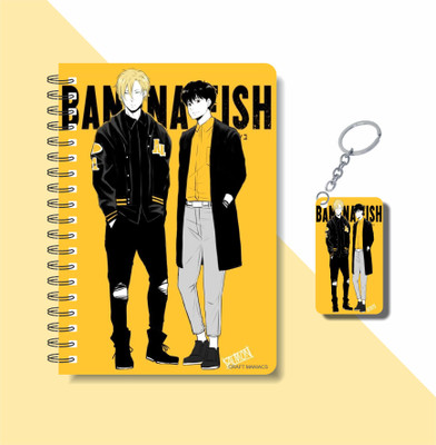 craft maniacs BANANA FISH COLLECTION A5 Diary RULED 160 Pages(Yellow)