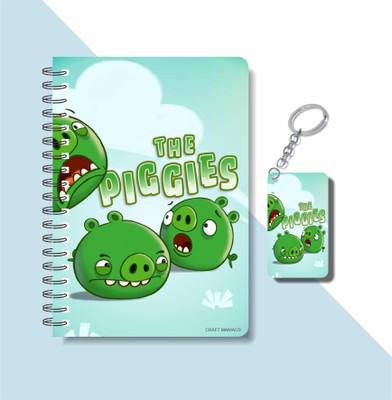 craft maniacs ANGRY BIRDS 2023 COLLECTION A5 Notebook RULED 160 Pages(Multicolor)