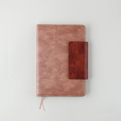 ORANJBOX A5 Notebook A5 Notebook Single Rule 192 Pages(Brown)