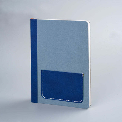 PaperPassion Thread Craft Regular Notebook Ruled 240 Pages(Grey Blue)