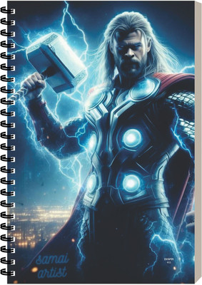 ESCAPER Thor Superhero Diary, Stationery Diary, Notepad For Writing A5 Diary Ruled 160 Pages(Thor)