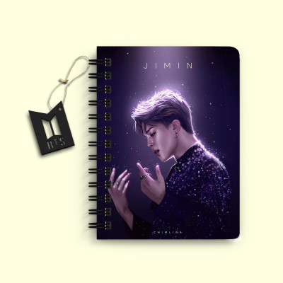 DI-KRAFT BTS Boy Printed Diary for Home and office use A5 Diary Unruled 160 Pages(Blue 1)