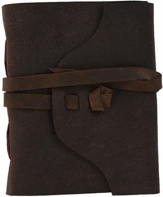 Rjkart Handmade A6 Diary Unruled 200 Pages(Brown 5)
