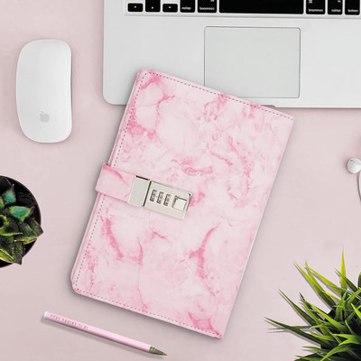 AQUABUCKET To Do List Or Personal Diary Regular Diary Ruled 192 Pages(Pink Marble)