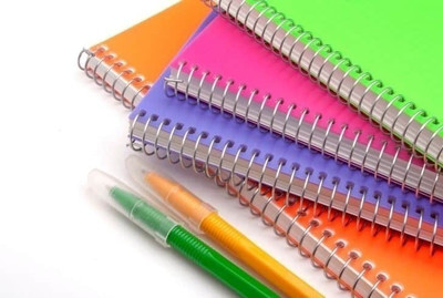 ABC notebook A4 Notebook plain 200 Pages(Multicolor, Pack of 5)