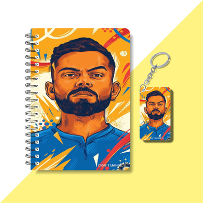 craft maniacs KOHLI 2025 DIARY Regular Notebook RULED 120 Pages(Orange)