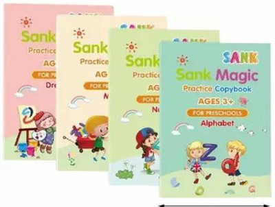 SANK 2 Book-size Notebook 1 12 Pages(Multicolor, Pack of 4)