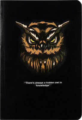 snow crafts Diary A5 Diary ruled 160 Pages(Owl/knowledge)