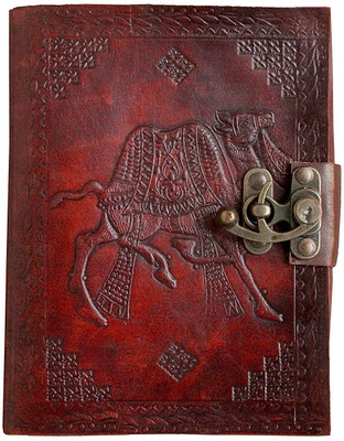 RSN HANDMADE A5 Notebook Unruled 100 Pages(Brown)