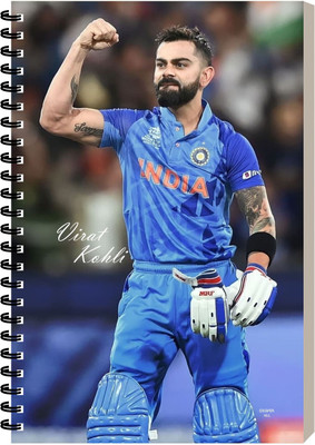 ESCAPER Virat Kohli Diary For Gift, Office, Travel & Personal Use, Spiral Notebook A5 Diary Ruled 160 Pages(Virat Kohli)