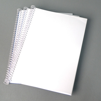RJD STYLISHTREND Spiral A4 Notebook Unruled 200 Pages(White, Pack of 3)
