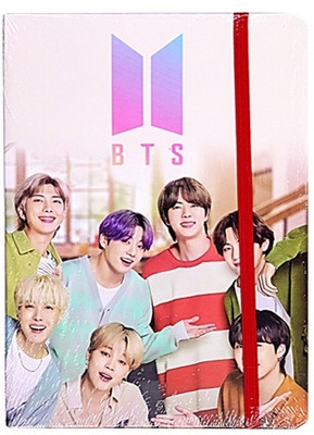Vintager K-Pop Dreams BTS Notebook Diary for True Fans A5 Diary Ruled Pages 120 Pages(White)