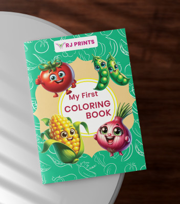 RJPRINTS Staple-Bound Coloring Book A4 Note Pad Plain 25 Pages(Multicolor, Pack of 5)