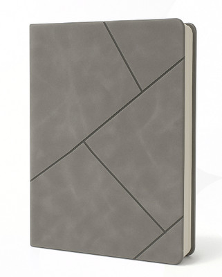 AccuPrints Notebook Executive Professional Office Diary Geometric Pattern Notebook A5 Diary Ruled 192 Pages(Grey)