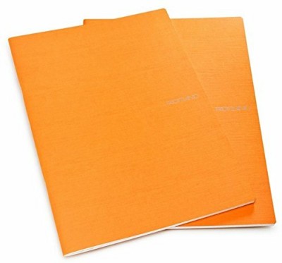 Fabriano Ecoqua A4 Notebook Lined 80 Pages(Orange, Pack of 2)