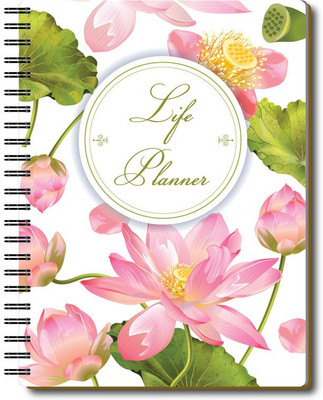 Nourish Life A5 Planner/Organizer Ruled 220 Pages(LOTUSFLOWER)