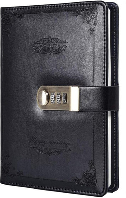 Roztocze handmade A5 Diary Ruled 200 Pages(Black)