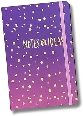 little things cut Hard Cover Gradient Diary A5 Diary Ruled Pages 160 Pages(Purple Gradient)