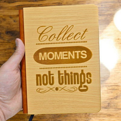 CAMPIO Collet moments not things A5 Diary Handcrafted 100 Pages(Wooden)
