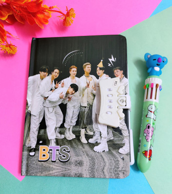 Paper Bear BT21 Regular Diary Designer 80 Pages(Black, Pack of 2)