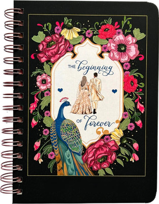 Bop Canvases Wedding planner A5 Diary Printed 120 Pages(Multicolor)
