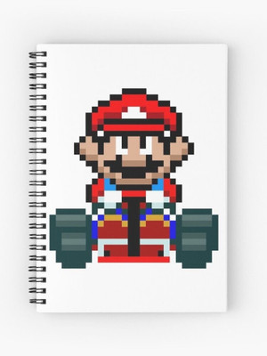 craft maniacs MARIO 2024 A5 Notebook RULED 160 Pages(Black)