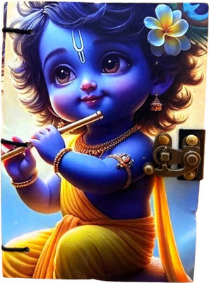 Anshu Beautifully designed diary Notebook With Lock Clasp For Gift 5*7 A5 Diary Unruled 200 Pages(Multicolor)