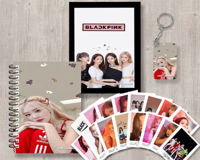 craft maniacs BLACKPINK GIFTING COMBO A5 Notebook RULED 120 Pages(LACK, Pack of 4)