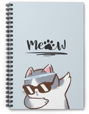 craft maniacs 2024 CAT COLLECTION A5 Note Book RULED 160 Pages(Multicolor)